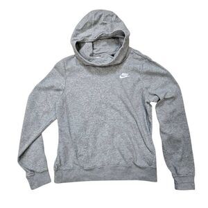 Nike Hoodie Women's Small Gray Funnel Neck Long Sleeve Pullover Gorpcore Stretch